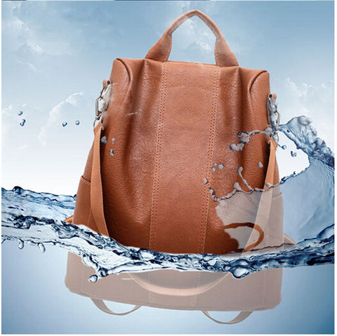 Ladies Leather Fashion Backpack