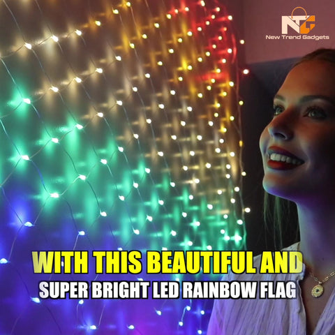 LED Rainbow Pride Flag