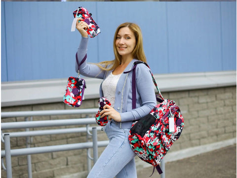 Ladies Waterproof Nylon Laptop Backpack