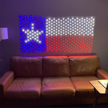 Texas LED String Lights Flag