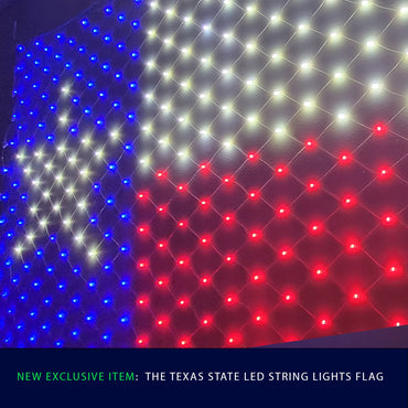 Texas LED String Lights Flag