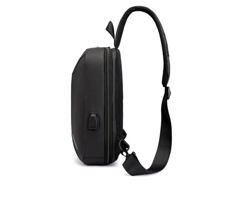 One-Strap Urban Crossbody Smart Backpack with USB Charging Port