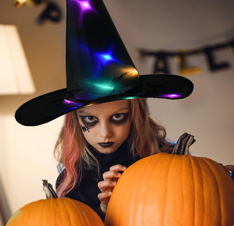 Magical LED Glowing Witch/Wizard Hat