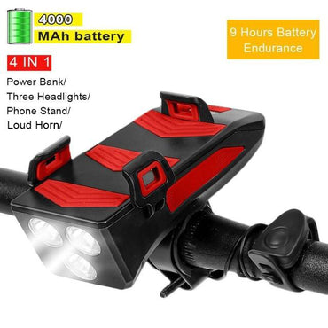 Multi-function 4-in-1 Powerbank Cycling Light