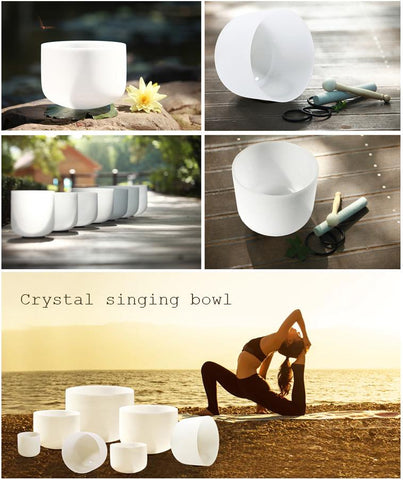 10" Handmade Quartz Crystal Chakra Singing Bowl - New Trend Gadgets