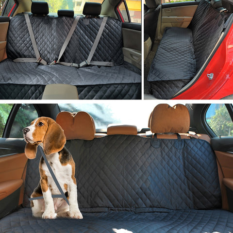 Dog Car Backseat Cover With Opening for Middle Seat Armrest