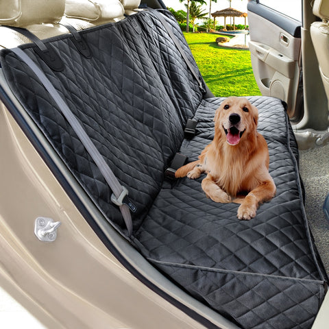 Dog Car Backseat Cover With Opening for Middle Seat Armrest