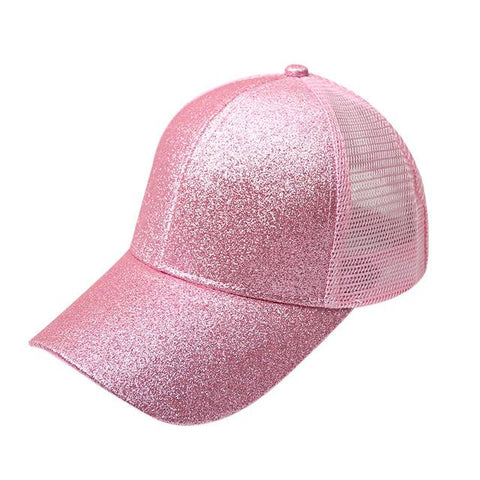 Summer 2020 Women's Glitter Ponytail Snapback - New Trend Gadgets