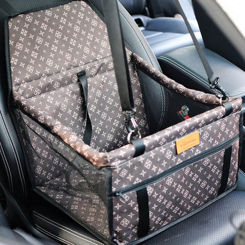 Travel Dog Car Seat/Crate with Support Rods