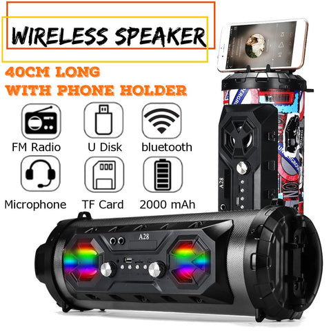 Colorful LED Portable Wireless Bluetooth Speaker