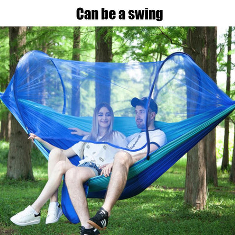 2 Person Indoor/Outdoor Hammock with Built-In Mosquito Net - New Trend Gadgets