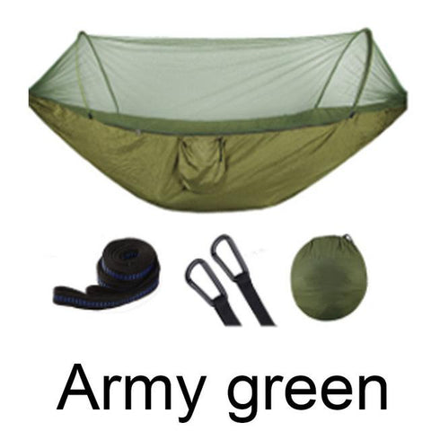 2 Person Indoor/Outdoor Hammock with Built-In Mosquito Net - New Trend Gadgets
