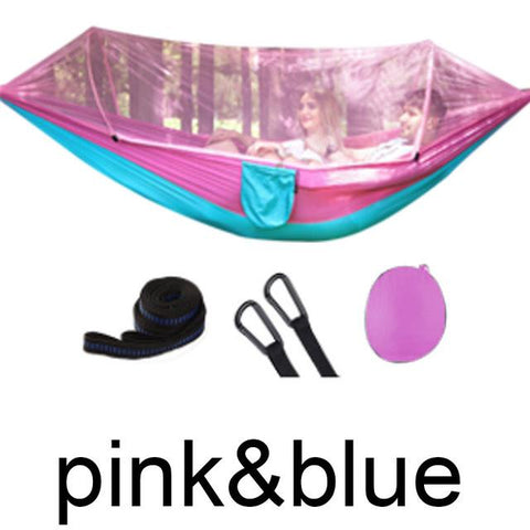 2 Person Indoor/Outdoor Hammock with Built-In Mosquito Net - New Trend Gadgets