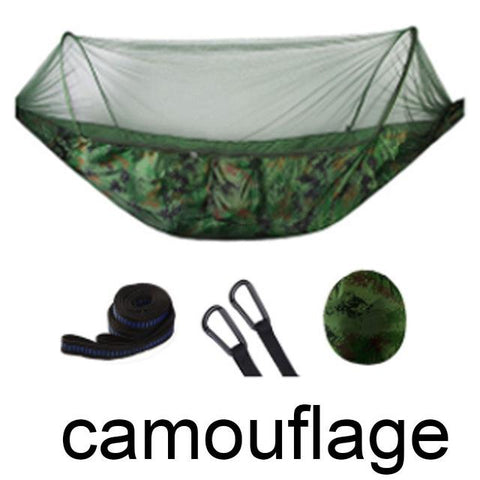 2 Person Indoor/Outdoor Hammock with Built-In Mosquito Net - New Trend Gadgets