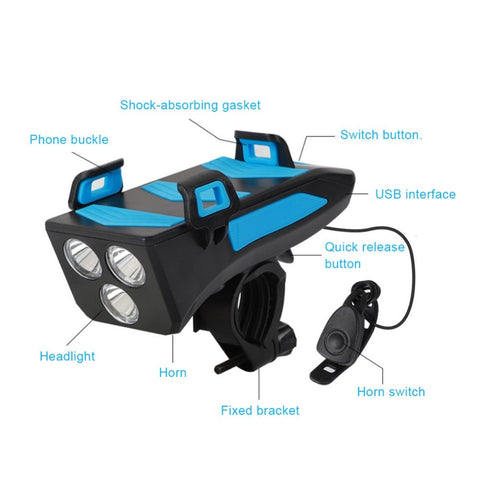 Multi-function 4-in-1 Powerbank Cycling Light