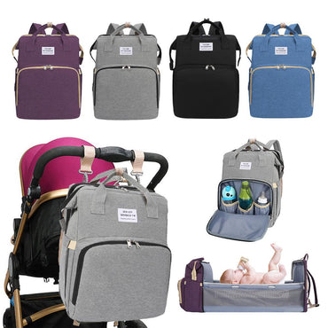 Multifunctional Diaper Bag Backpack Crib