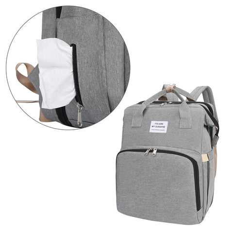 Multifunctional Diaper Bag Backpack Crib