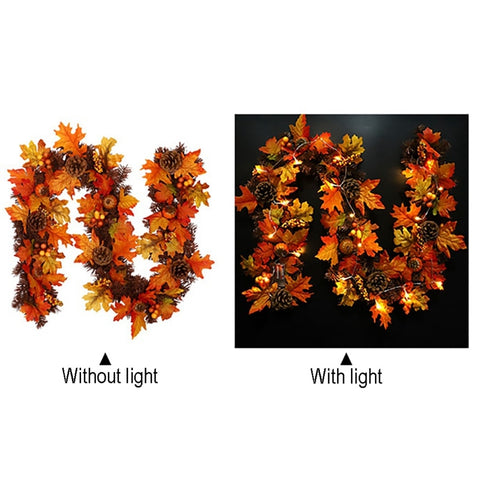 Autumn Maple Leaf LED String Lights