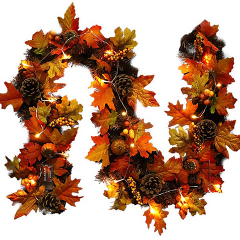 Autumn Maple Leaf LED String Lights