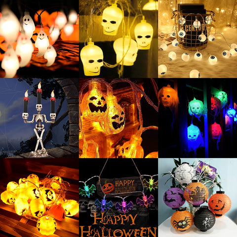 Flashing LED Halloween Ornamental String Lights
