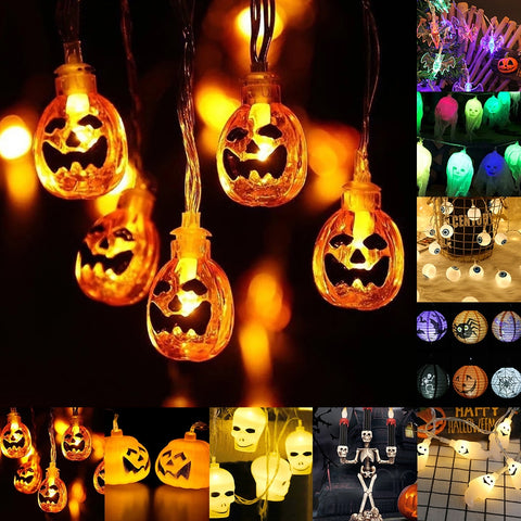Flashing LED Halloween Ornamental String Lights