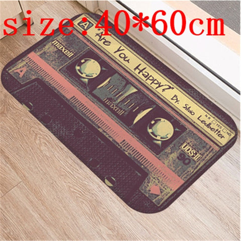 1980s Vintage Retro-Cassette Tape Door Mat