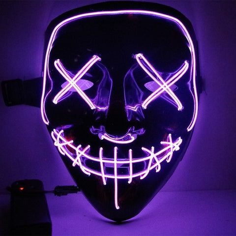 Halloween LED Neon Glow Mask