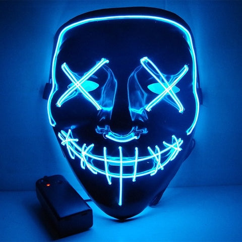 Halloween LED Neon Glow Mask