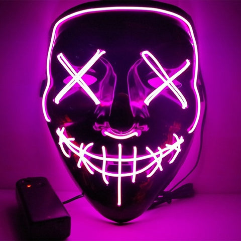 Halloween LED Neon Glow Mask