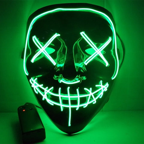 Halloween LED Neon Glow Mask