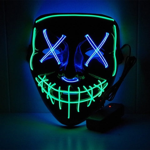 Halloween LED Neon Glow Mask