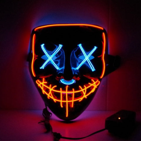 Halloween LED Neon Glow Mask