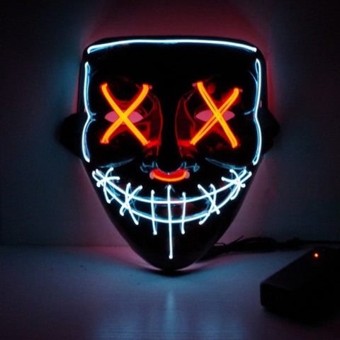 Halloween LED Neon Glow Mask