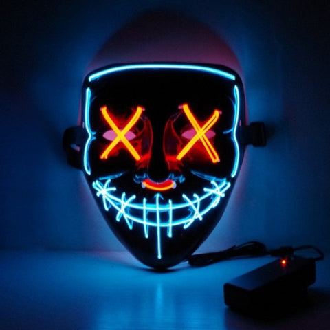 Halloween LED Neon Glow Mask