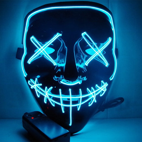 Halloween LED Neon Glow Mask