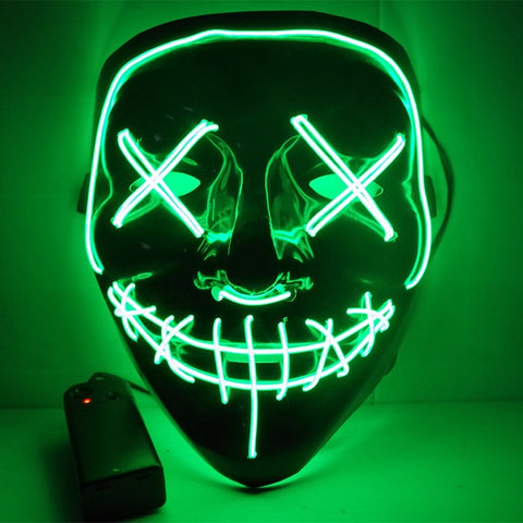 Halloween LED Neon Glow Mask
