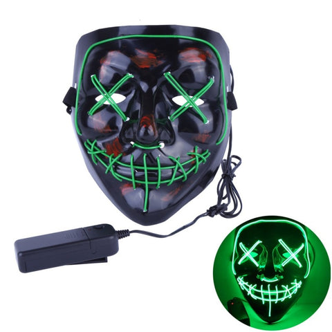 Halloween LED Neon Glow Mask
