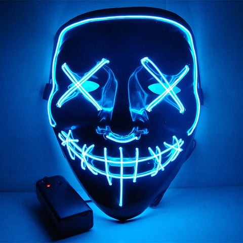 Halloween LED Neon Glow Mask