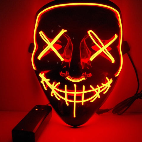 Halloween LED Neon Glow Mask