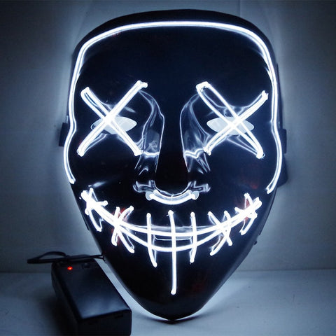 Halloween LED Neon Glow Mask