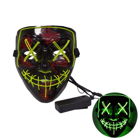 Halloween LED Neon Glow Mask