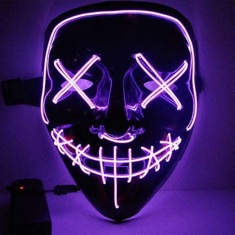 Halloween LED Neon Glow Mask
