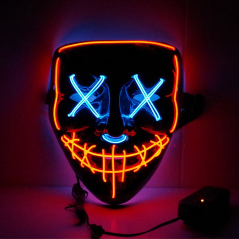Halloween LED Neon Glow Mask