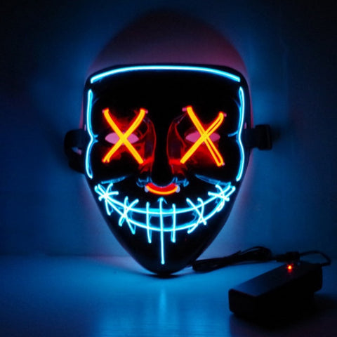 Halloween LED Neon Glow Mask