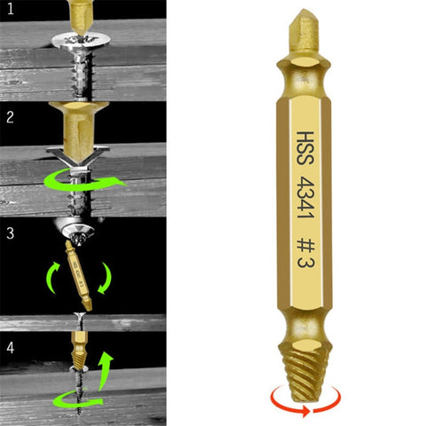 6pcs Damaged Screw Extractor Kit