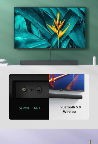 30W Soundbar Speaker for TV w/ Bluetooth 5.0