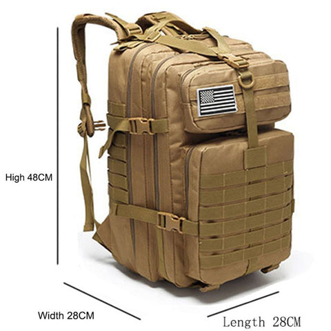 50 Liter Large Capacity Tactical Military Backpack