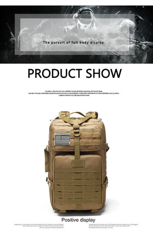 50 Liter Large Capacity Tactical Military Backpack