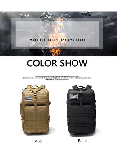 50 Liter Large Capacity Tactical Military Backpack