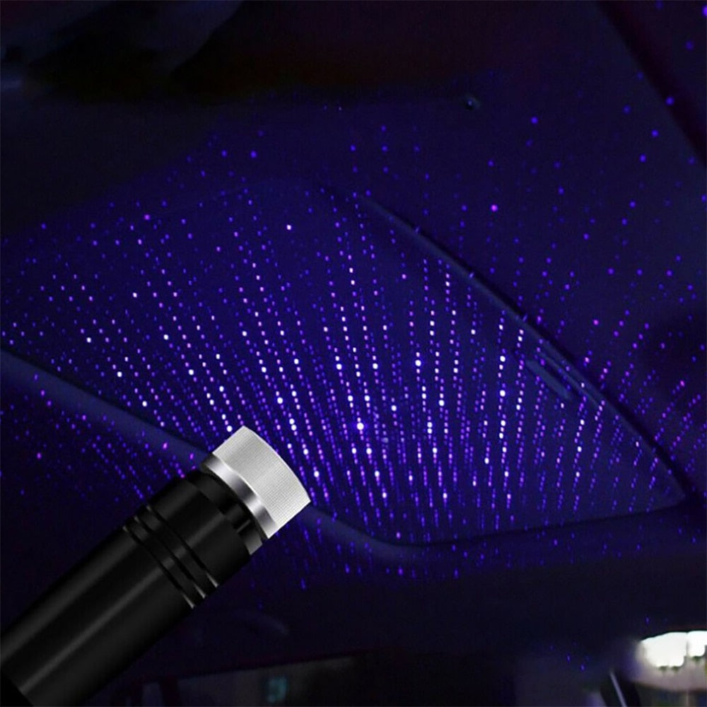 Car Decorative Lamp USB LED Light Star Starry Night Automobile